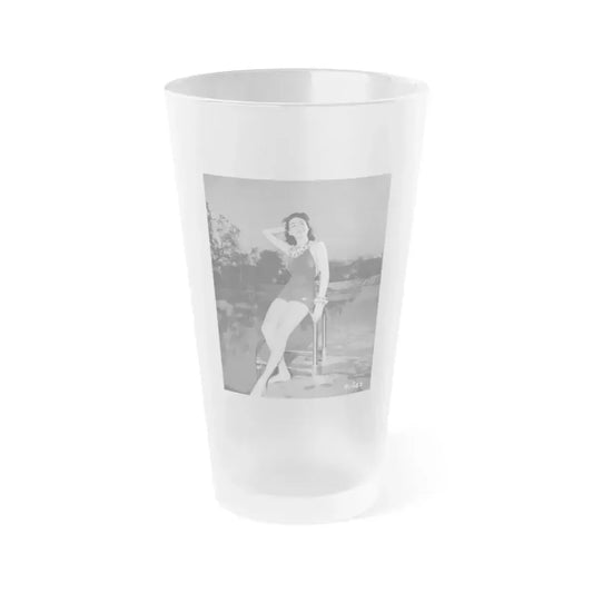 Alix Talton #07 (Vintage Female Icon) Frosted Pint Glass 16oz 16oz Frosted - Go Mug Yourself