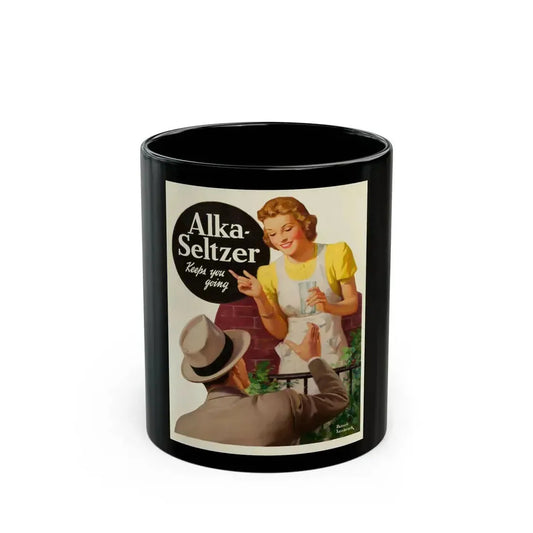 Alka-Seltzer ad illustration - Black Coffee Mug 11oz - Go Mug Yourself