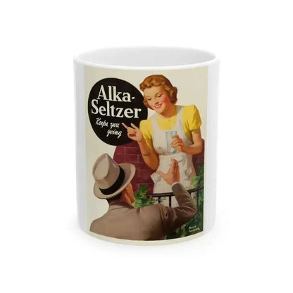 Alka-Seltzer ad illustration - White Coffee Mug 11oz - Go Mug Yourself