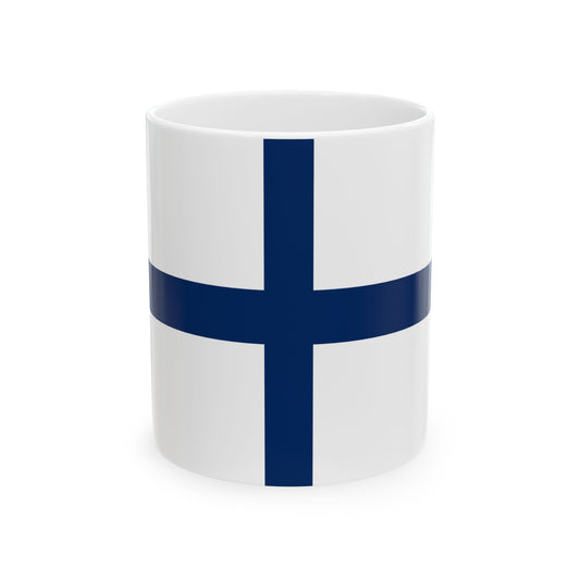 Alkuperalippu (Finland) White Coffee Mug-11oz-Go Mug Yourself