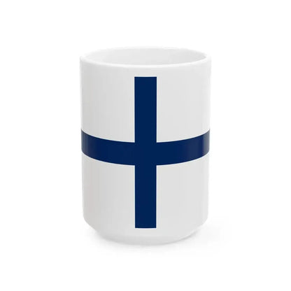 Alkuperalippu (Finland) White Coffee Mug 15oz - Go Mug Yourself