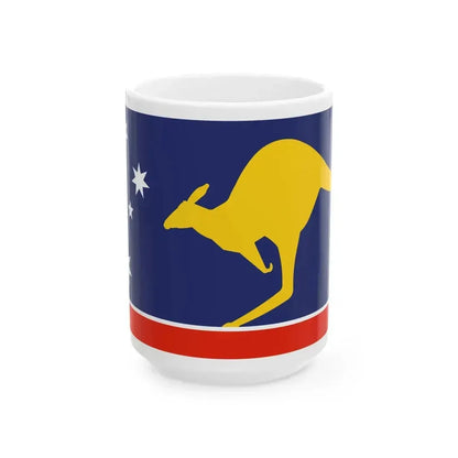 All Australian Flag 1997 Australian Flag Proposal (Australia) White Coffee Mug 15oz - Go Mug Yourself