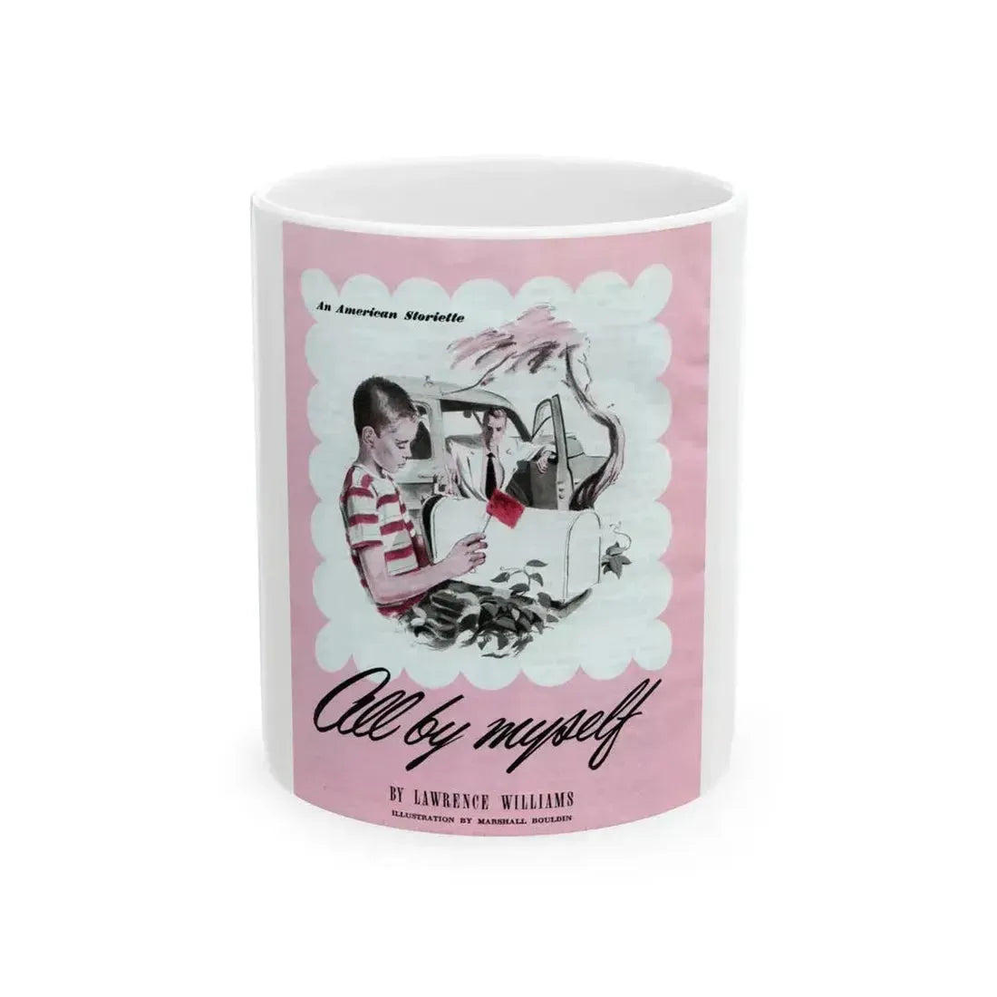 All by Myself, The American Magazine, January 1950 - White Coffee Mug 11oz - Go Mug Yourself