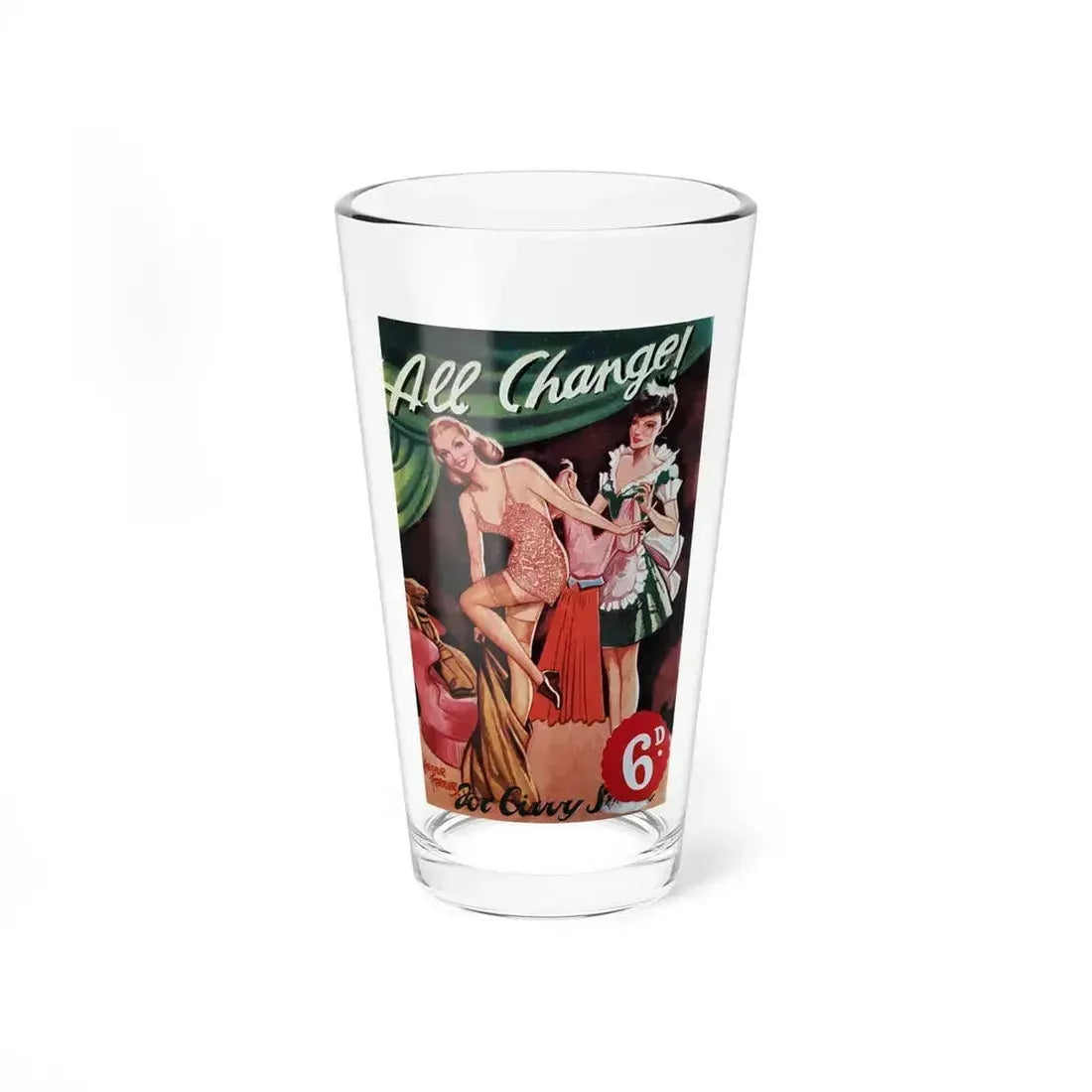 All Change ! .....For Civvy Street - Sundial Books - London - Pint Glass 16oz 16oz - Go Mug Yourself