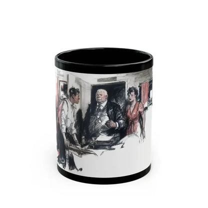 All Dailies - Rush, Liberty magazine, December 3, 1938 - Black Coffee Mug 11oz - Go Mug Yourself