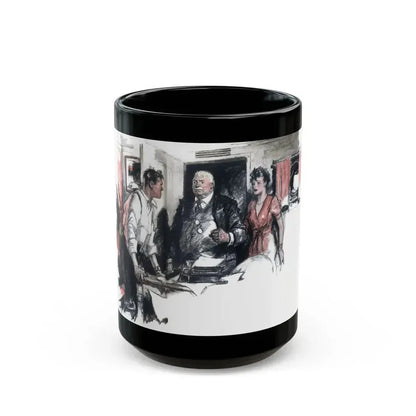 All Dailies - Rush, Liberty magazine, December 3, 1938 - Black Coffee Mug 15oz - Go Mug Yourself