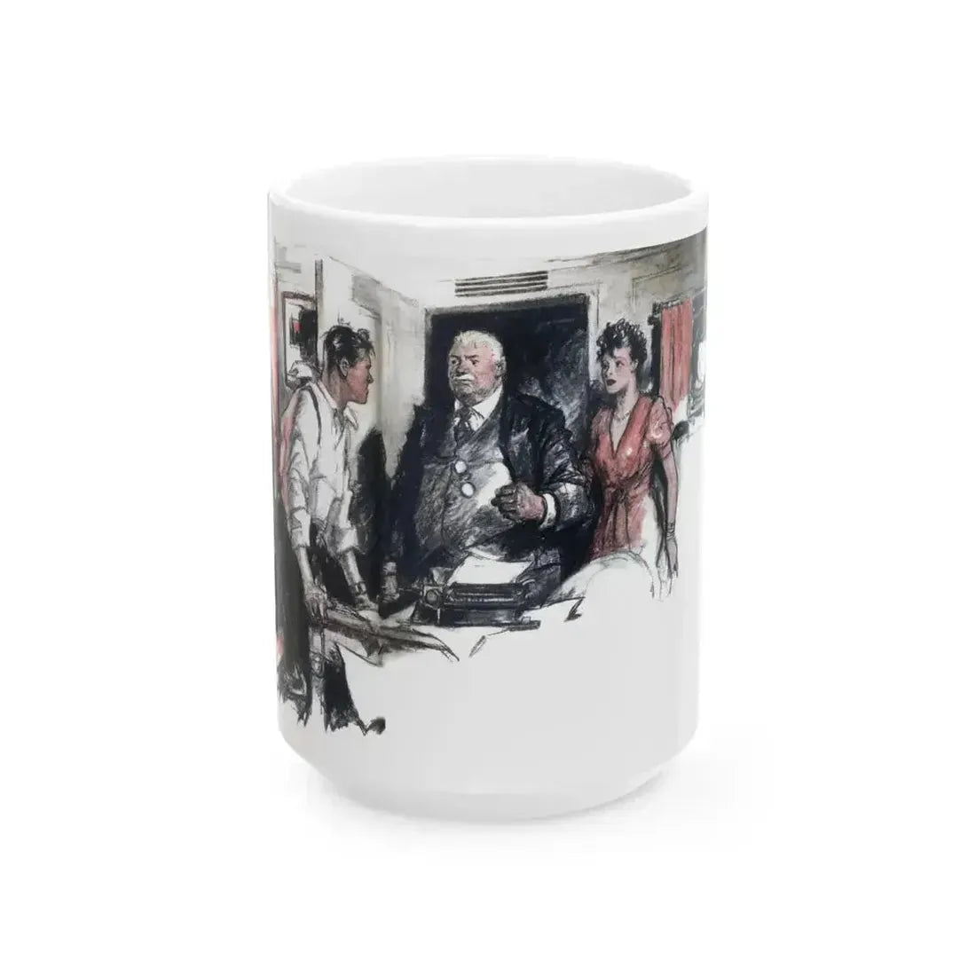 All Dailies - Rush, Liberty magazine, December 3, 1938 - White Coffee Mug 15oz - Go Mug Yourself