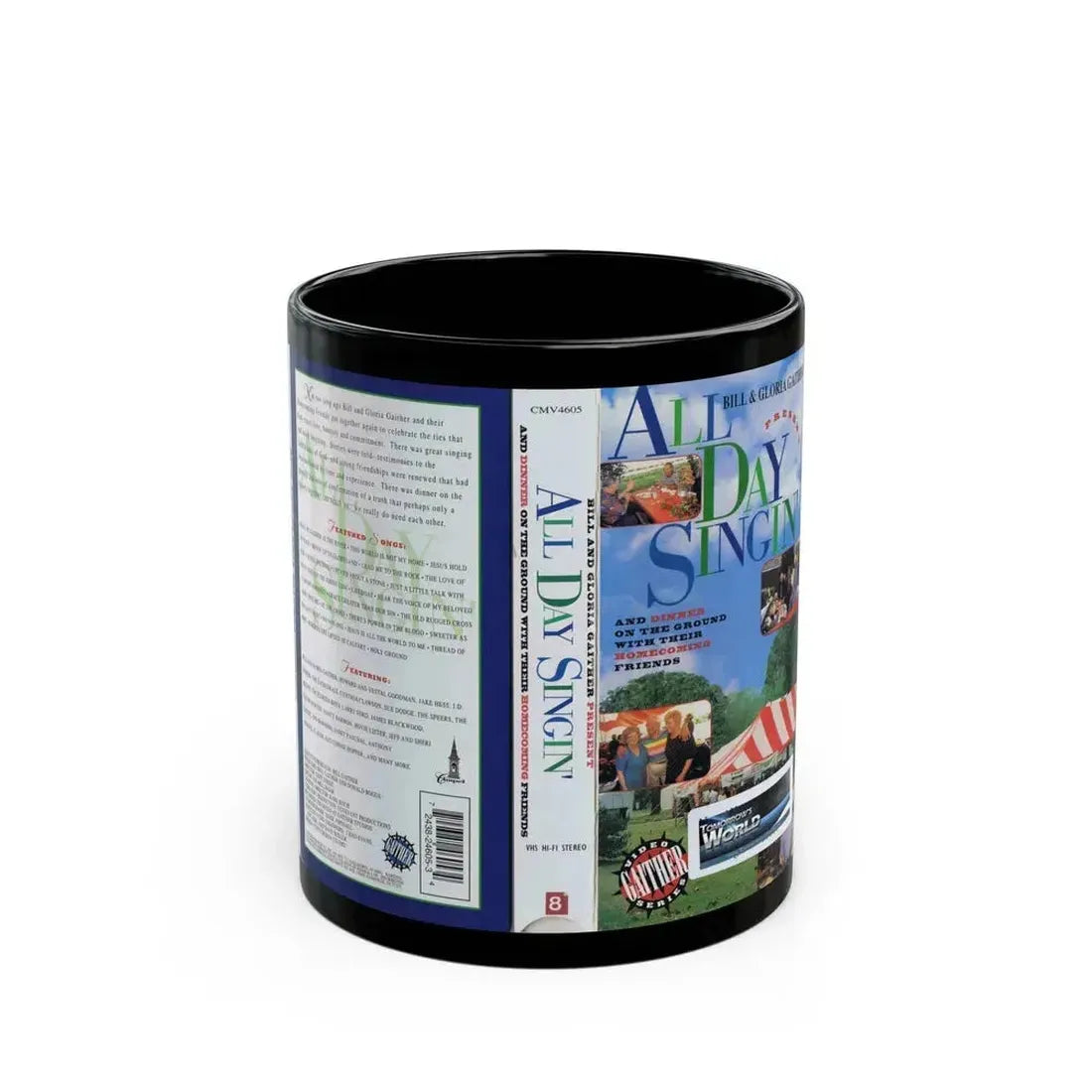 ALL DAY SINGIN (VHS COVER) - Black Coffee Mug 11oz - Go Mug Yourself