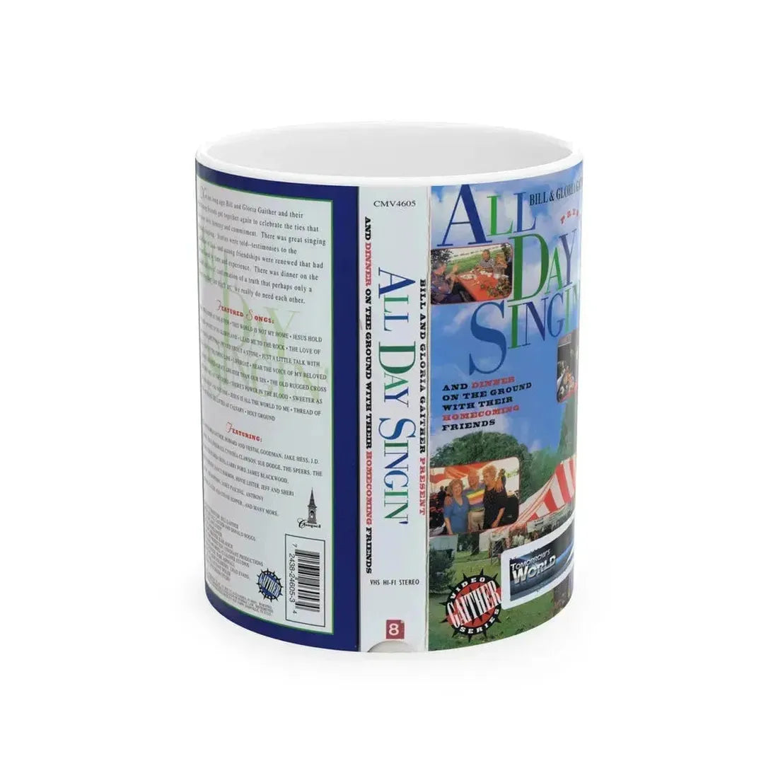 ALL DAY SINGIN (VHS COVER) - White Coffee Mug 11oz - Go Mug Yourself