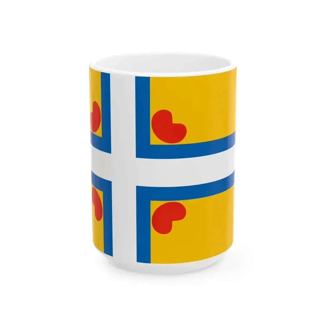 All Frisian flag Nordic model (Germany) White Coffee Mug 15oz - Go Mug Yourself