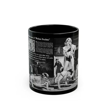 All Greece Was Her Love-Pen, Bluebook magazine, Aug 1963 - Black Coffee Mug 11oz - Go Mug Yourself