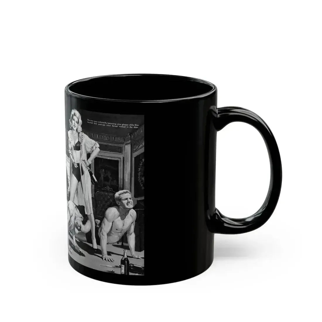 All Greece Was Her Love-Pen, Bluebook magazine, Aug 1963 - Black Coffee Mug - Go Mug Yourself