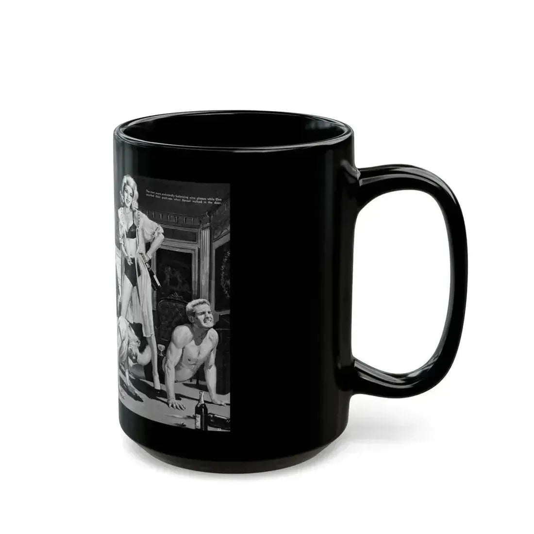 All Greece Was Her Love-Pen, Bluebook magazine, Aug 1963 - Black Coffee Mug - Go Mug Yourself