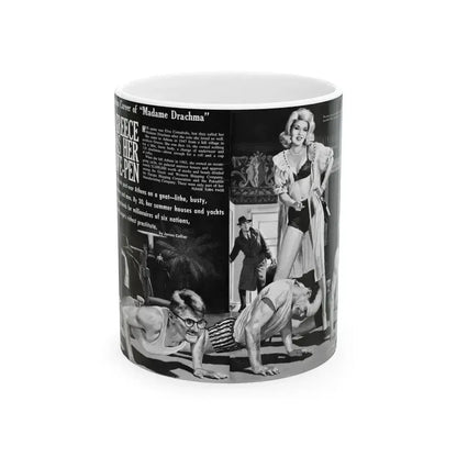 All Greece Was Her Love-Pen, Bluebook magazine, Aug 1963 - White Coffee Mug 11oz - Go Mug Yourself