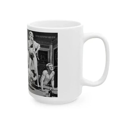 All Greece Was Her Love-Pen, Bluebook magazine, Aug 1963 - White Coffee Mug - Go Mug Yourself