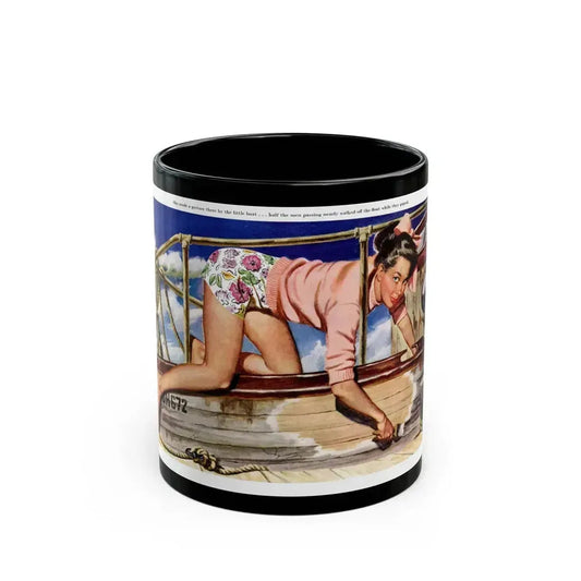 All Hands On Deck, 1947 - Black Coffee Mug 11oz - Go Mug Yourself