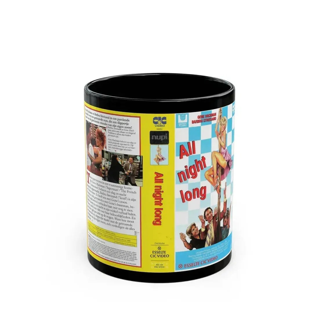 ALL NIGHT LONG (VHS COVER) - Black Coffee Mug 11oz - Go Mug Yourself