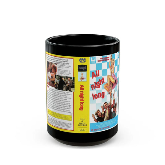 ALL NIGHT LONG (VHS COVER) - Black Coffee Mug-15oz-Go Mug Yourself