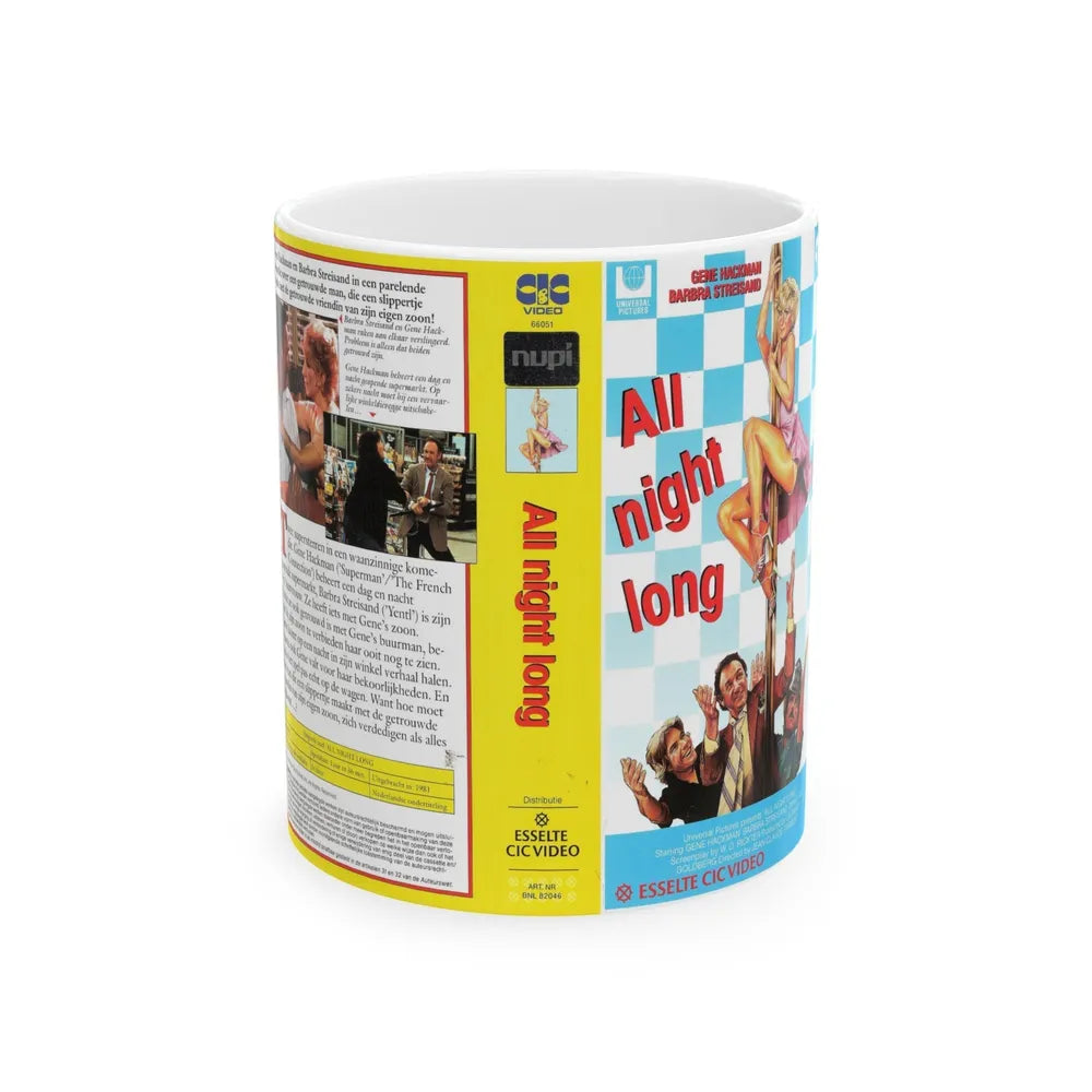 ALL NIGHT LONG (VHS COVER) - White Coffee Mug-11oz-Go Mug Yourself