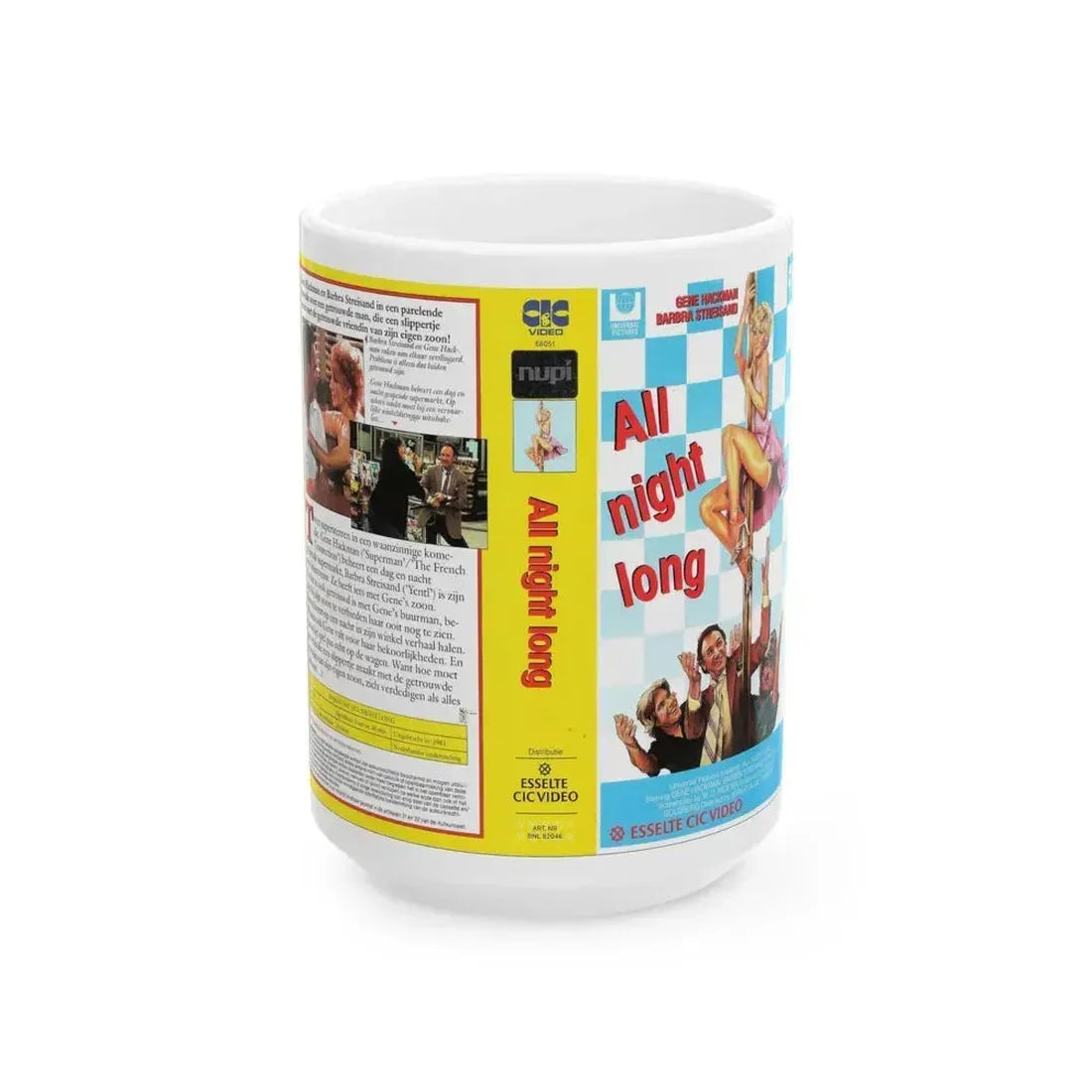 ALL NIGHT LONG (VHS COVER) - White Coffee Mug 15oz - Go Mug Yourself