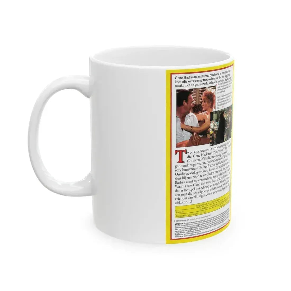 ALL NIGHT LONG (VHS COVER) - White Coffee Mug - Go Mug Yourself