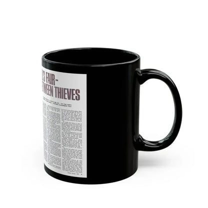 All's Fair Between Thieves, Adam magazine, October 1973 - Black Coffee Mug - Go Mug Yourself