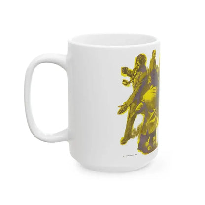 All's Fair Between Thieves, Adam magazine, October 1973 - White Coffee Mug - Go Mug Yourself