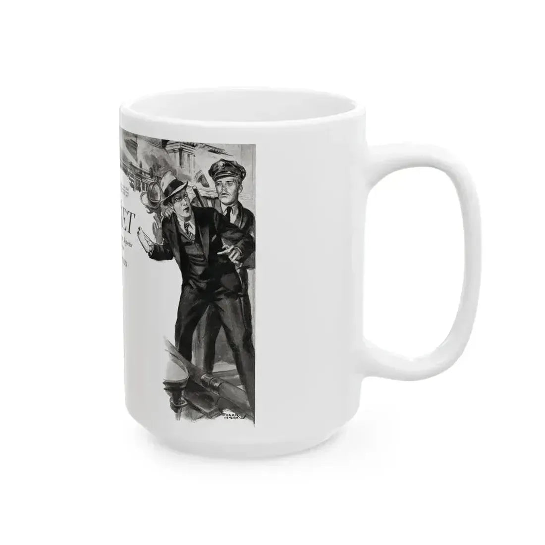 All Set, Liberty magazine, October 15, 1932 - White Coffee Mug - Go Mug Yourself