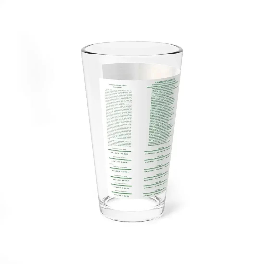 All That Glitters by Jane McCarthy, Dustjacket (Avalon Books, 1976) - Pint Glass 16oz - Go Mug Yourself