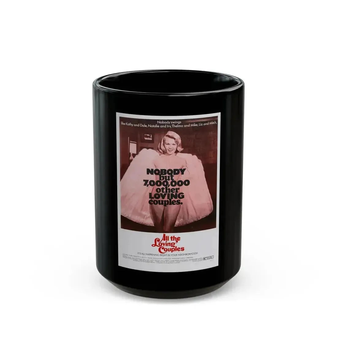 ALL THE LOVING COUPLES 1969 Movie Poster - Black Coffee Mug 15oz - Go Mug Yourself