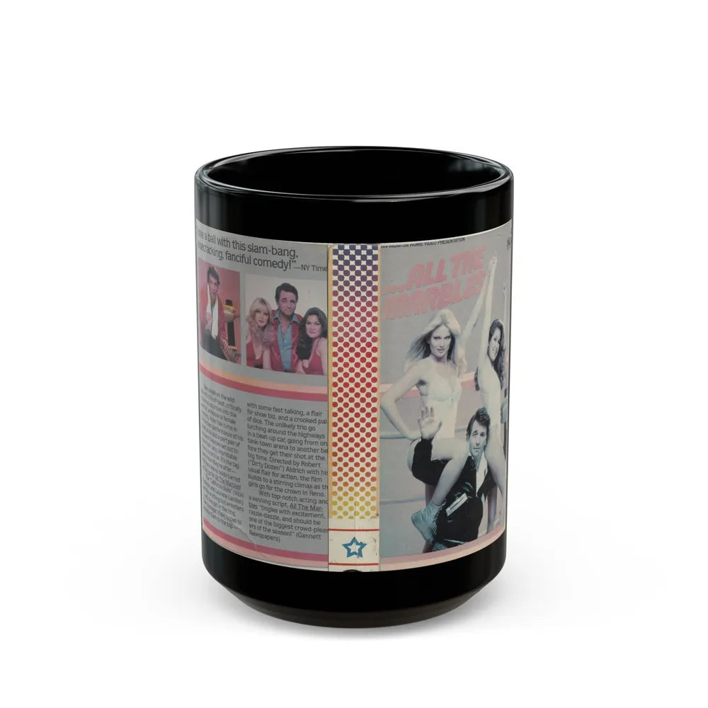 ALL THE MARBLES (VHS COVER) - Black Coffee Mug-15oz-Go Mug Yourself