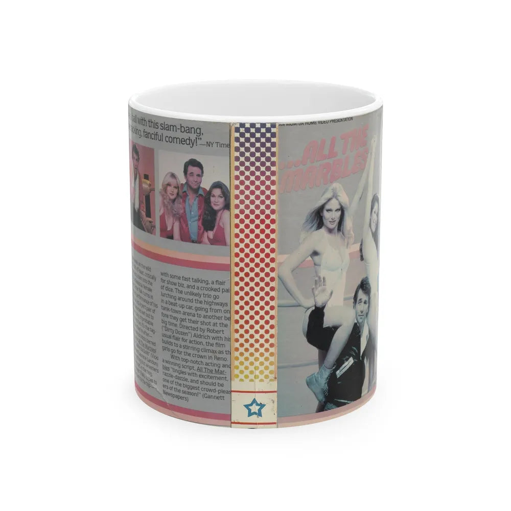 ALL THE MARBLES (VHS COVER) - White Coffee Mug-11oz-Go Mug Yourself