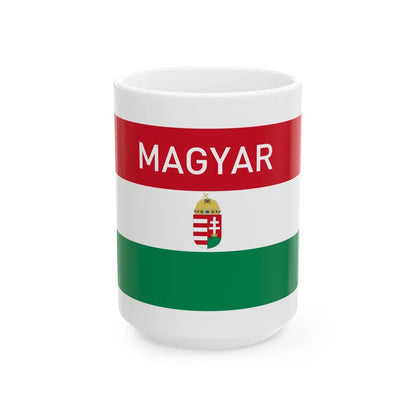 Allamhatar 2 (Hungary) White Coffee Mug 15oz - Go Mug Yourself