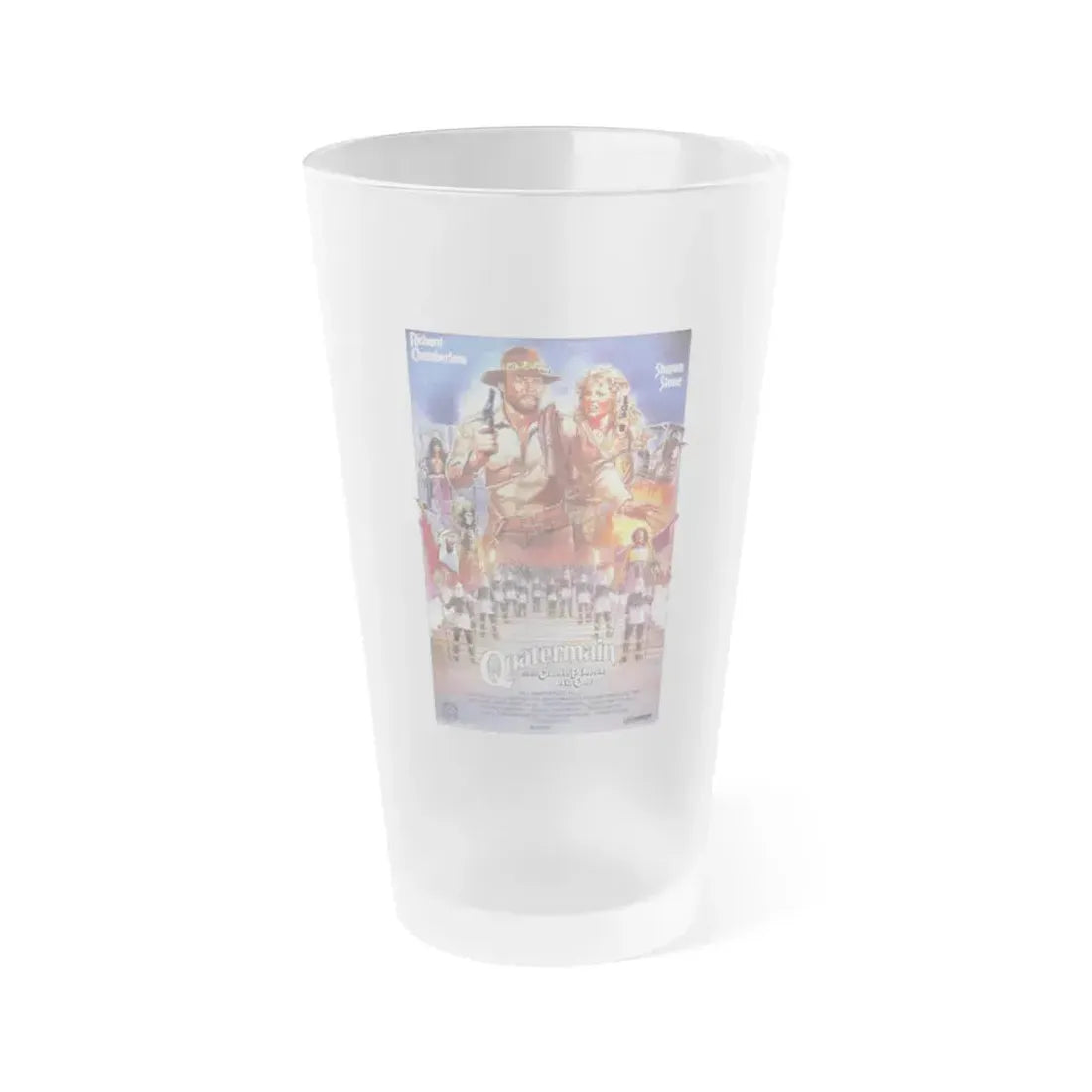 ALLAN QUATERMAIN AND THE LOST CITY OF GOLD 1986 Movie Poster - Frosted Pint Glass 16oz Default Title - Go Mug Yourself