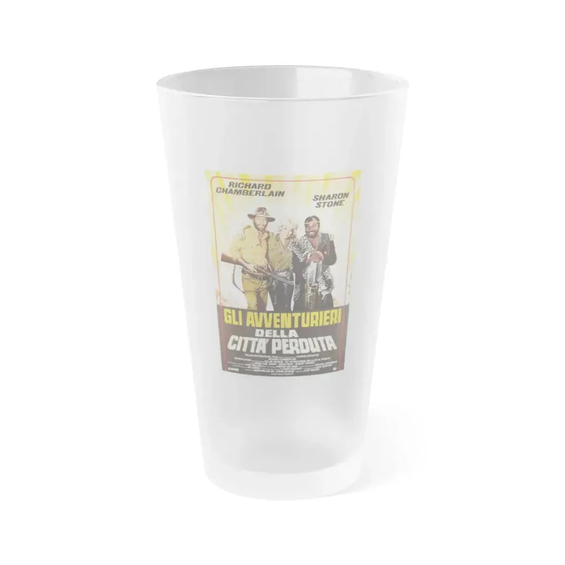 ALLAN QUATERMAIN AND THE LOST CITY OF GOLD (2) 1986 Movie Poster - Frosted Pint Glass 16oz Default Title - Go Mug Yourself