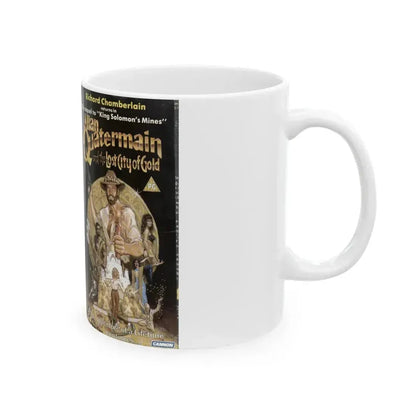 ALLAN QUATERMAIN AND THE LOST CITY OF GOLD (VHS COVER) - White Coffee Mug - Go Mug Yourself
