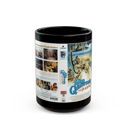 ALLAN QUATERMAIN (VHS COVER) - Black Coffee Mug-15oz-Go Mug Yourself