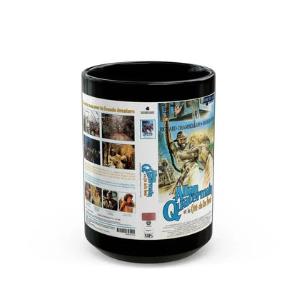 ALLAN QUATERMAIN (VHS COVER) - Black Coffee Mug 15oz - Go Mug Yourself