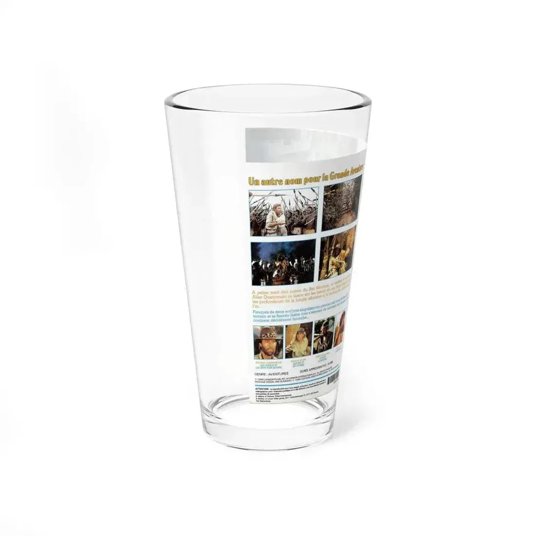 ALLAN QUATERMAIN (VHS COVER) Pint Glass 16oz - Go Mug Yourself