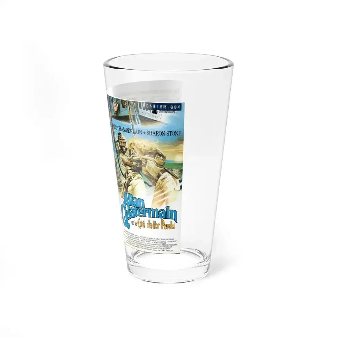 ALLAN QUATERMAIN (VHS COVER) Pint Glass 16oz - Go Mug Yourself