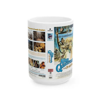 ALLAN QUATERMAIN (VHS COVER) - White Coffee Mug 15oz - Go Mug Yourself