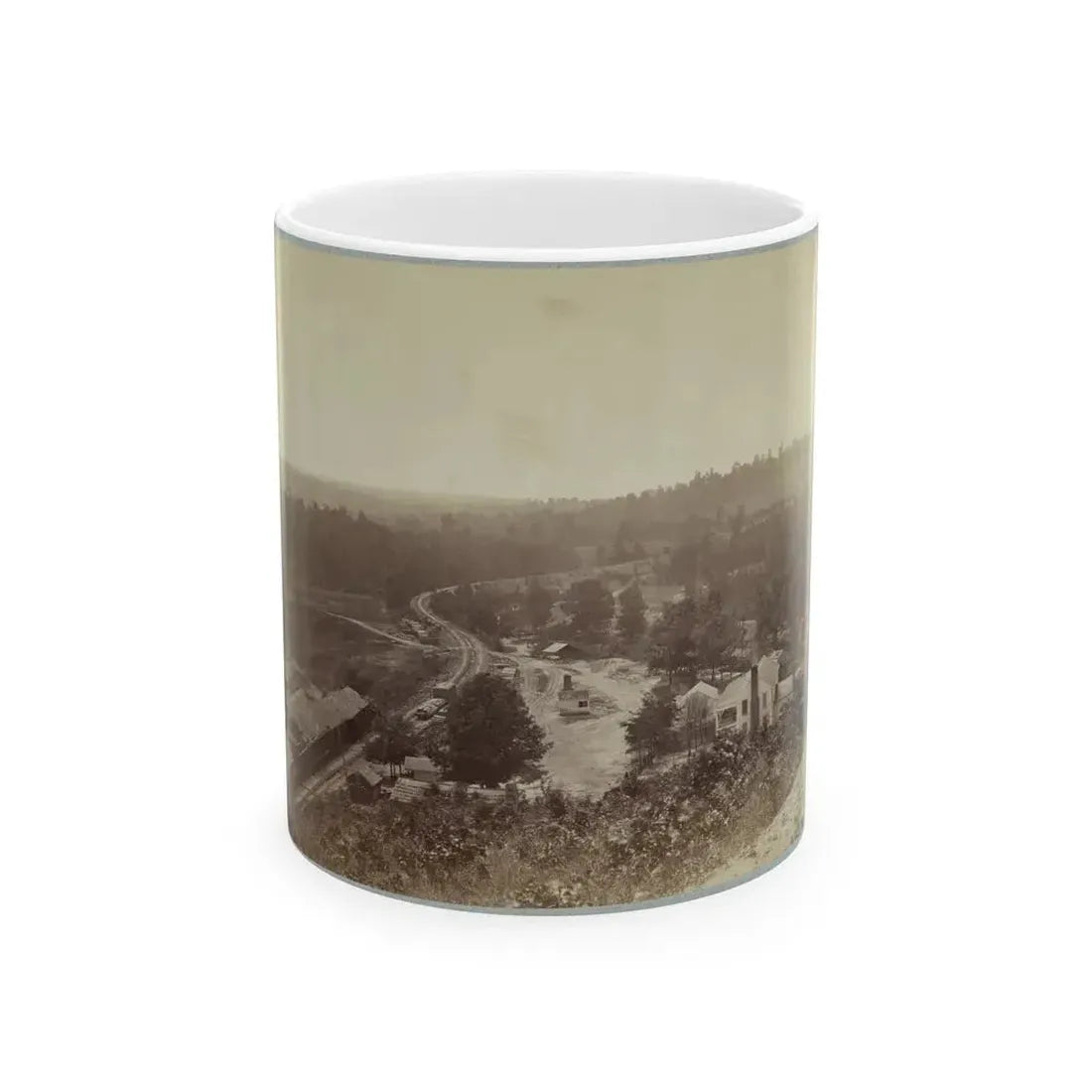 Allatoona Pass, Ga. Looking South (U.S. Civil War) White Coffee Mug 11oz - Go Mug Yourself