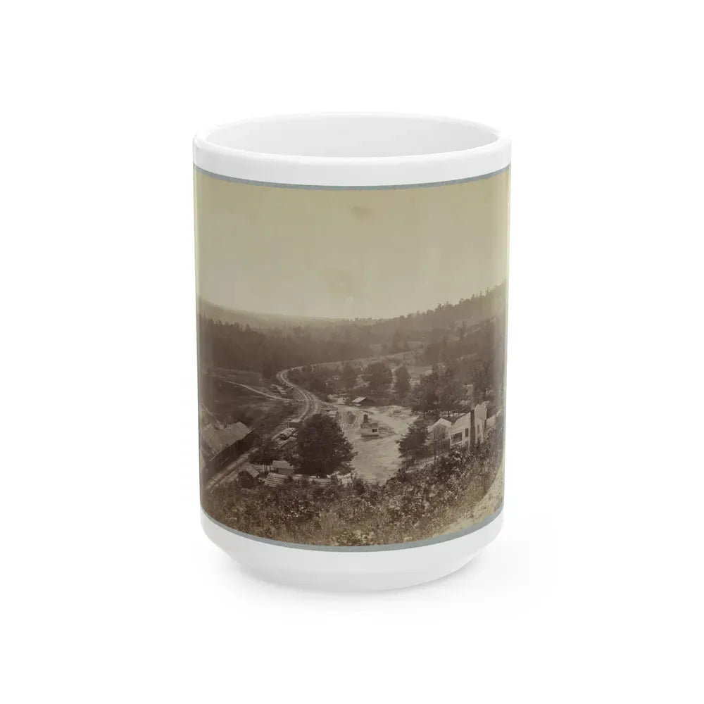 Allatoona Pass, Ga. Looking South (U.S. Civil War) White Coffee Mug 15oz - Go Mug Yourself