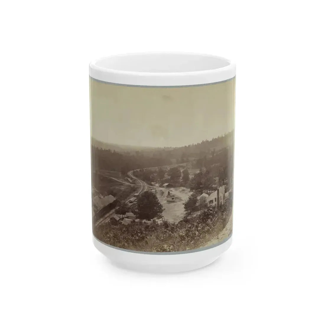 Allatoona Pass, Ga. Looking South (U.S. Civil War) White Coffee Mug 15oz - Go Mug Yourself