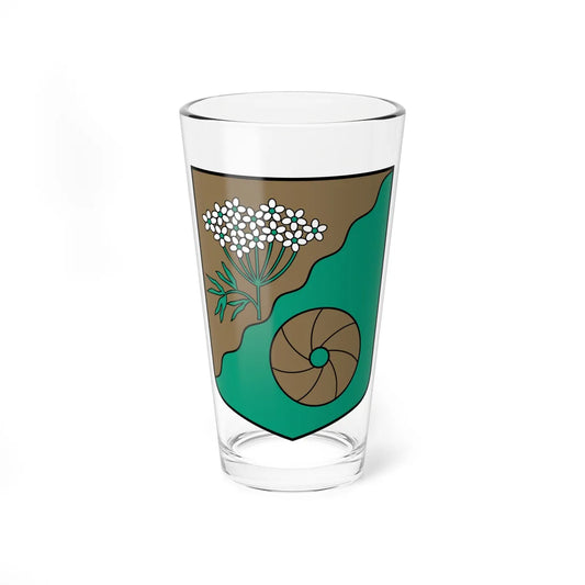 Allažu pagasta ģerbonis (Latvia) (Coat of Arms) Pint Glass 16oz 16oz - Go Mug Yourself