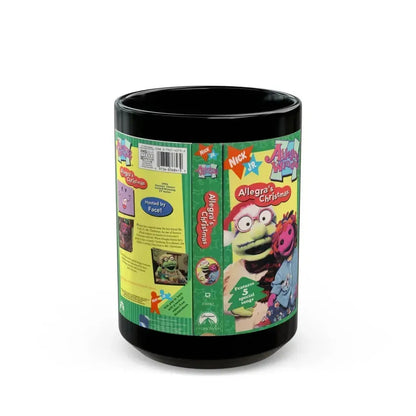 ALLEGRAS WINDOW ALLEGRAS CHRISTMAS (VHS COVER) - Black Coffee Mug 15oz - Go Mug Yourself