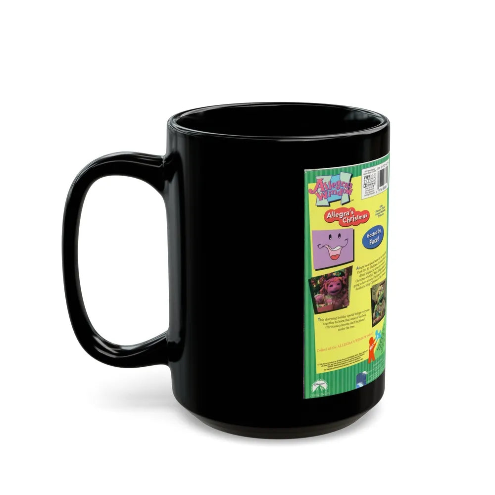 ALLEGRAS WINDOW ALLEGRAS CHRISTMAS (VHS COVER) - Black Coffee Mug-Go Mug Yourself