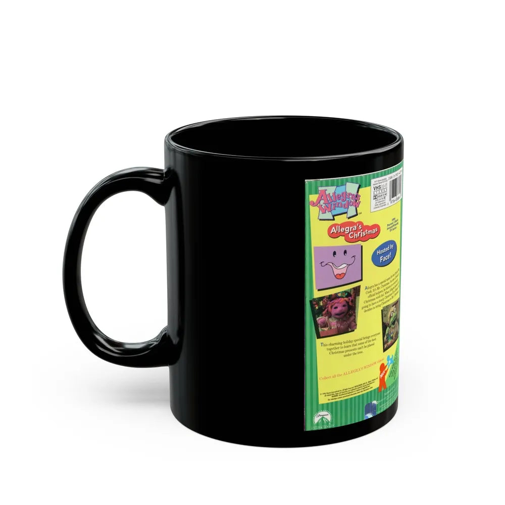 ALLEGRAS WINDOW ALLEGRAS CHRISTMAS (VHS COVER) - Black Coffee Mug-Go Mug Yourself