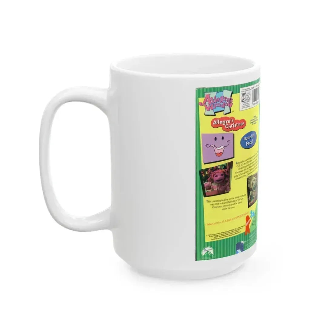 ALLEGRAS WINDOW ALLEGRAS CHRISTMAS (VHS COVER) - White Coffee Mug - Go Mug Yourself