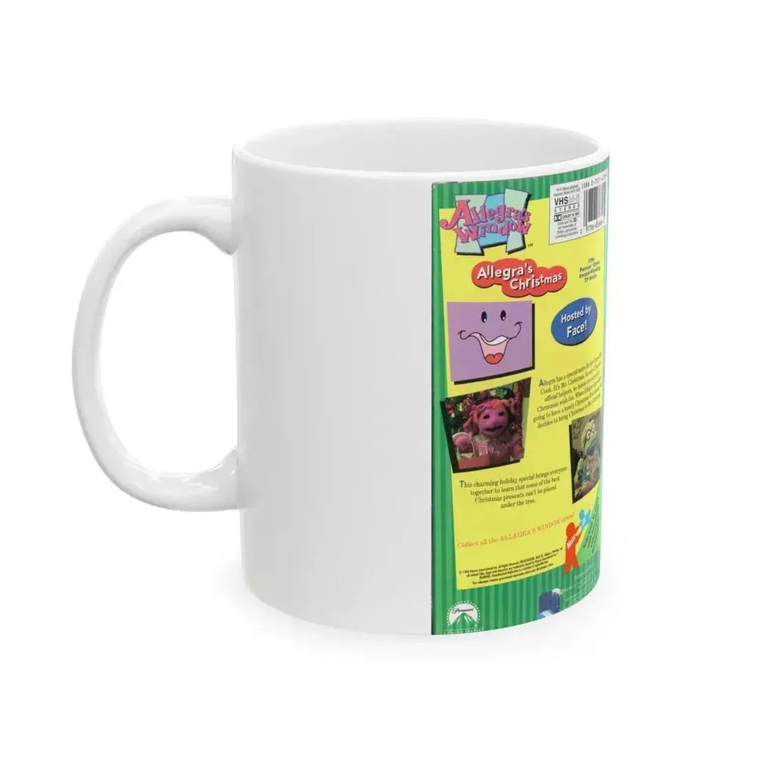 ALLEGRAS WINDOW ALLEGRAS CHRISTMAS (VHS COVER) - White Coffee Mug - Go Mug Yourself